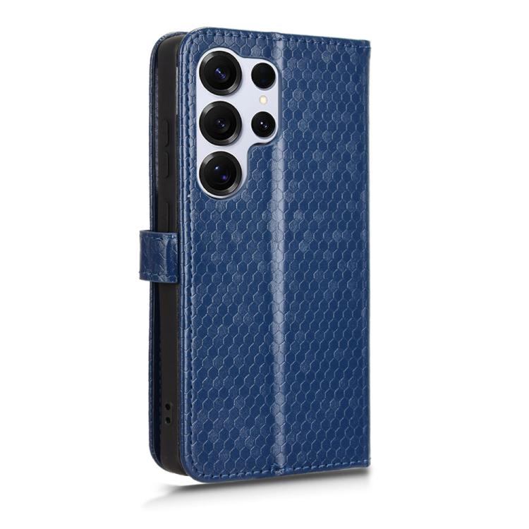 For Samsung Galaxy S25 Ultra 5G Honeycomb Dot Texture Leather Phone Case