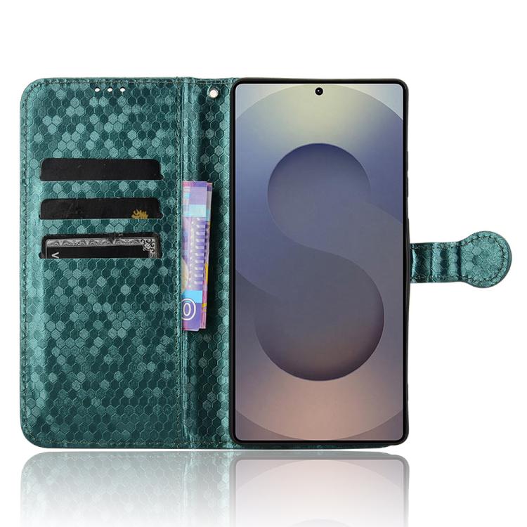 For Samsung Galaxy S25 Ultra 5G Honeycomb Dot Texture Leather Phone Case