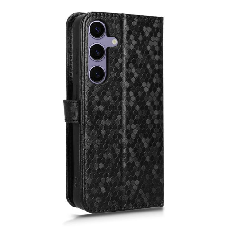 For Samsung Galaxy S25 FE 5G Honeycomb Dot Texture Leather Phone Case