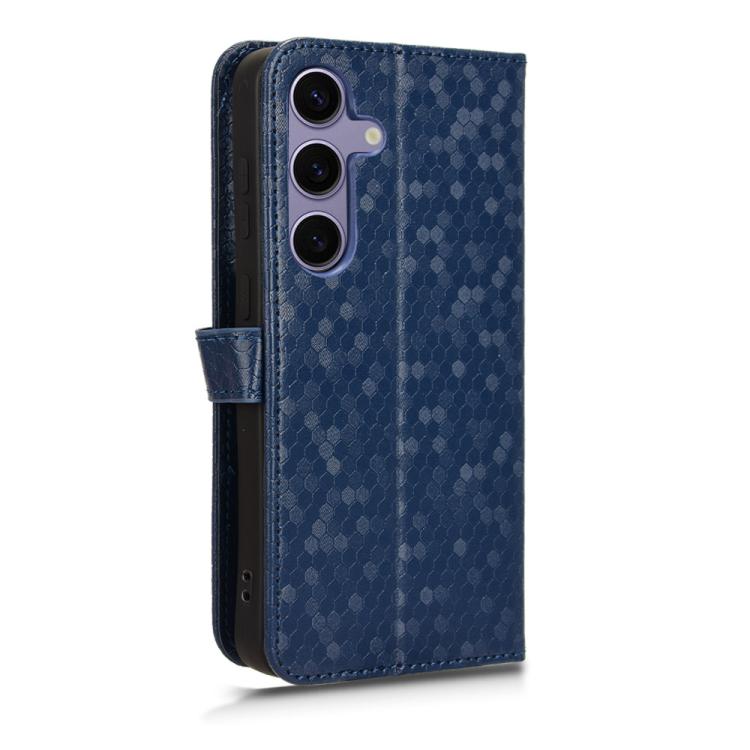 For Samsung Galaxy S25 FE 5G Honeycomb Dot Texture Leather Phone Case