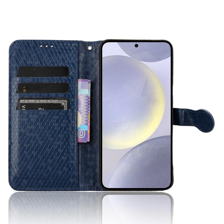For Samsung Galaxy S25 FE 5G Honeycomb Dot Texture Leather Phone Case