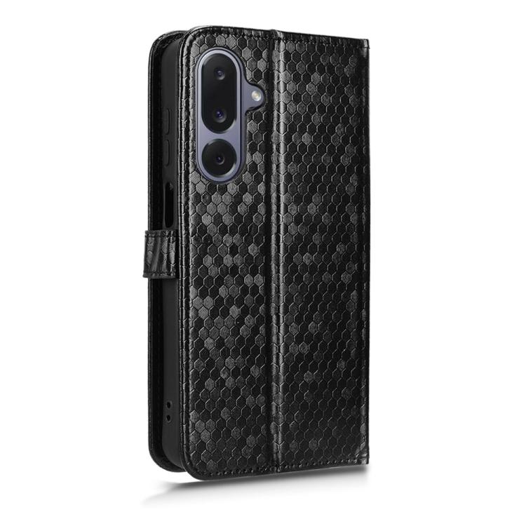 For Samsung Galaxy M36 5G Honeycomb Dot Texture Leather Phone Case