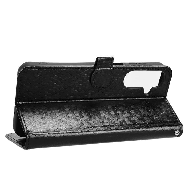 For Samsung Galaxy M36 5G Honeycomb Dot Texture Leather Phone Case
