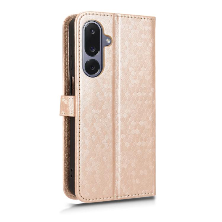 For Samsung Galaxy M36 5G Honeycomb Dot Texture Leather Phone Case