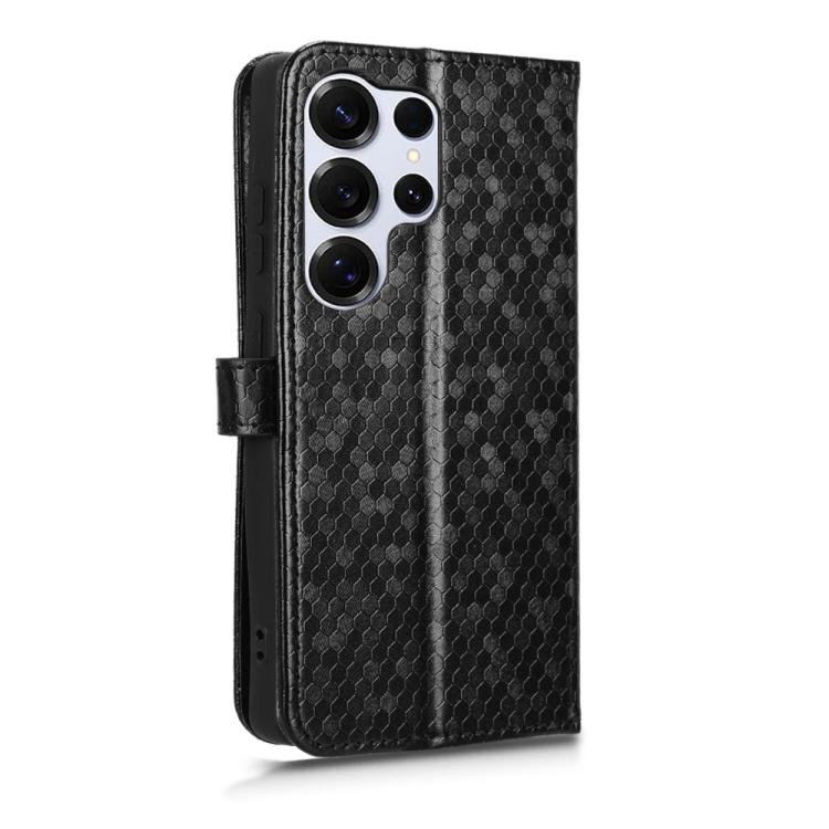 For Samsung Galaxy S26 Ultra 5G Honeycomb Dot Texture Leather Phone Case