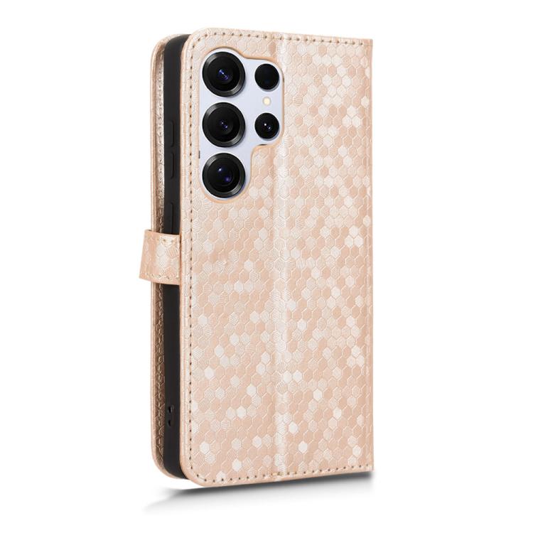 For Samsung Galaxy S26 Ultra 5G Honeycomb Dot Texture Leather Phone Case