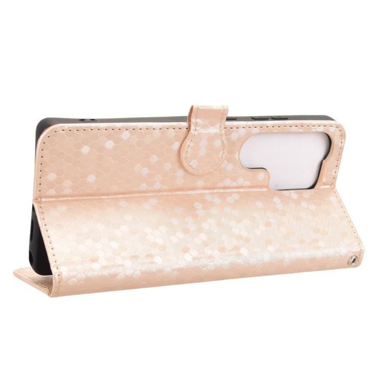 For Samsung Galaxy S26 Ultra 5G Honeycomb Dot Texture Leather Phone Case