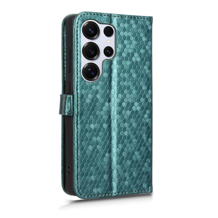 For Samsung Galaxy S26 Ultra 5G Honeycomb Dot Texture Leather Phone Case