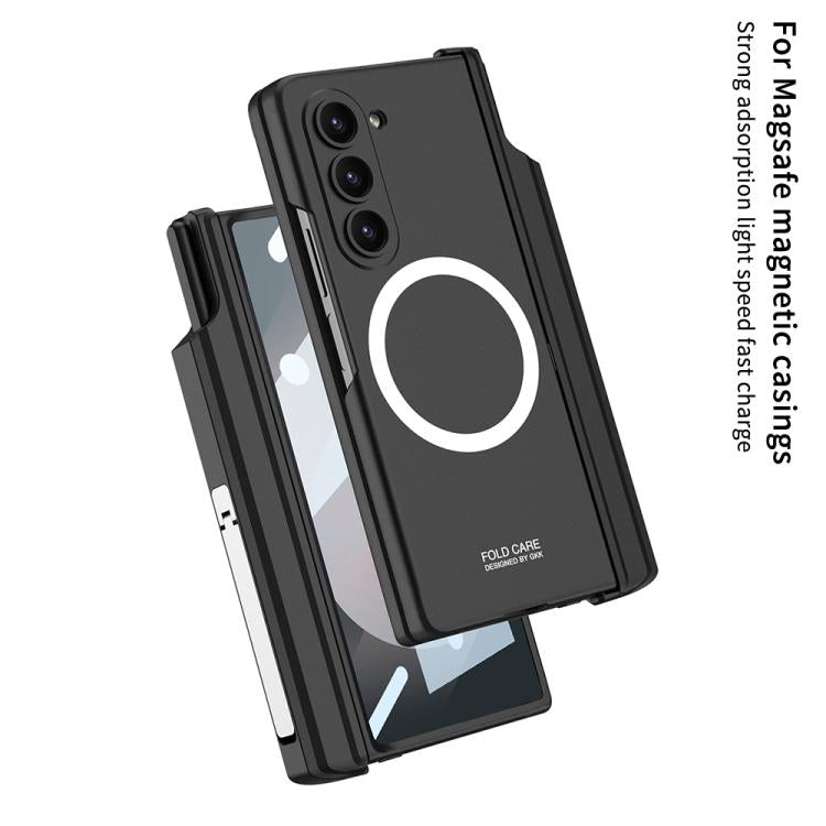 For Samsung Galaxy Z Fold6 GKK Integrated MagSafe Folding Phone Case with Pen Box, Not Included Pen
