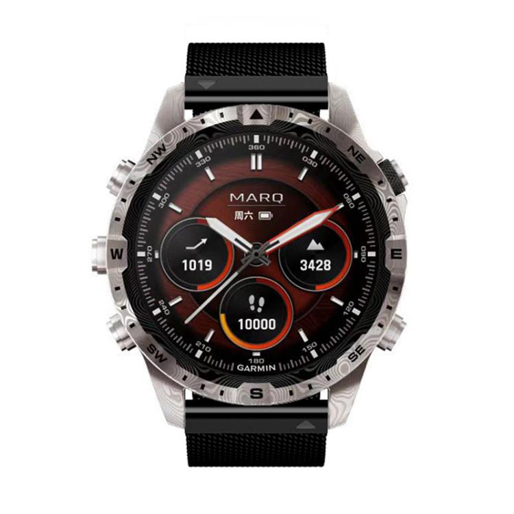 For Garmin Watch 26mm Milanese Dual Section Magnetic Metal Watch Band