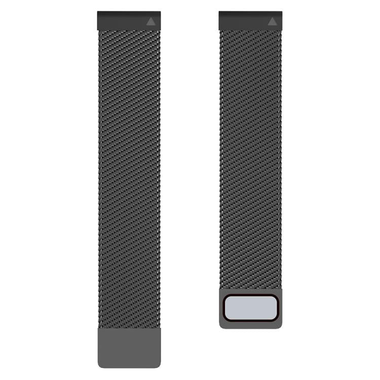 For Garmin Watch 26mm Milanese Dual Section Magnetic Metal Watch Band