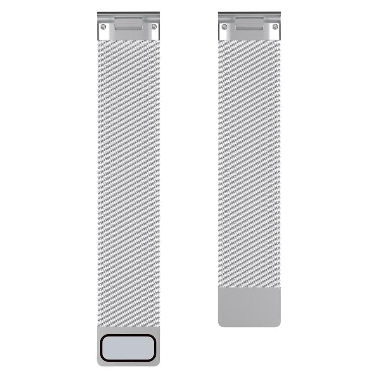 For Garmin Watch 26mm Milanese Dual Section Magnetic Metal Watch Band