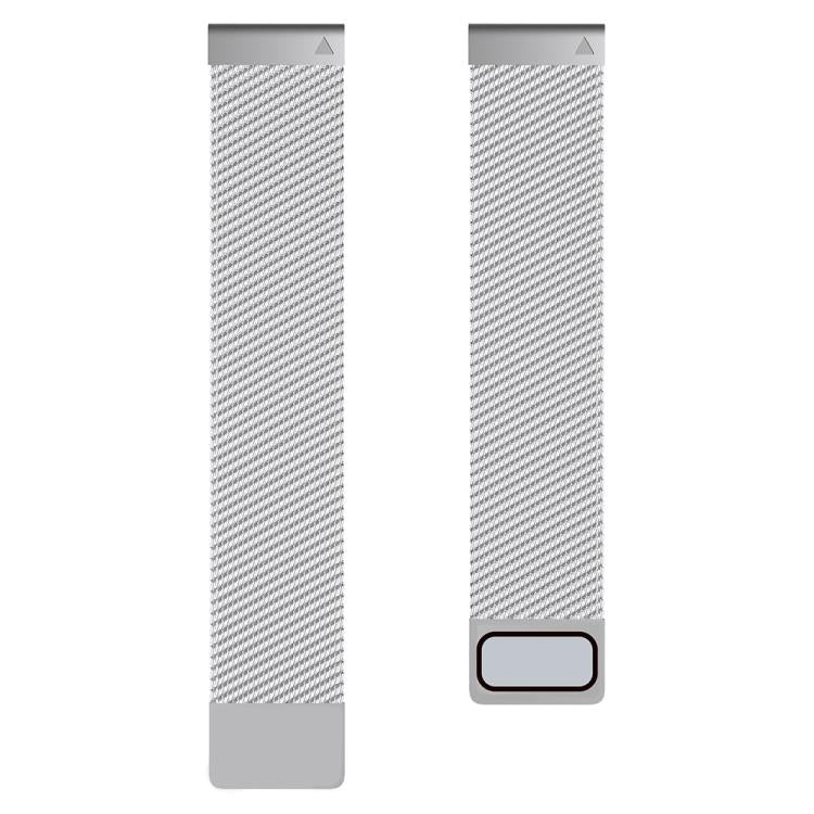 For Garmin Watch 26mm Milanese Dual Section Magnetic Metal Watch Band