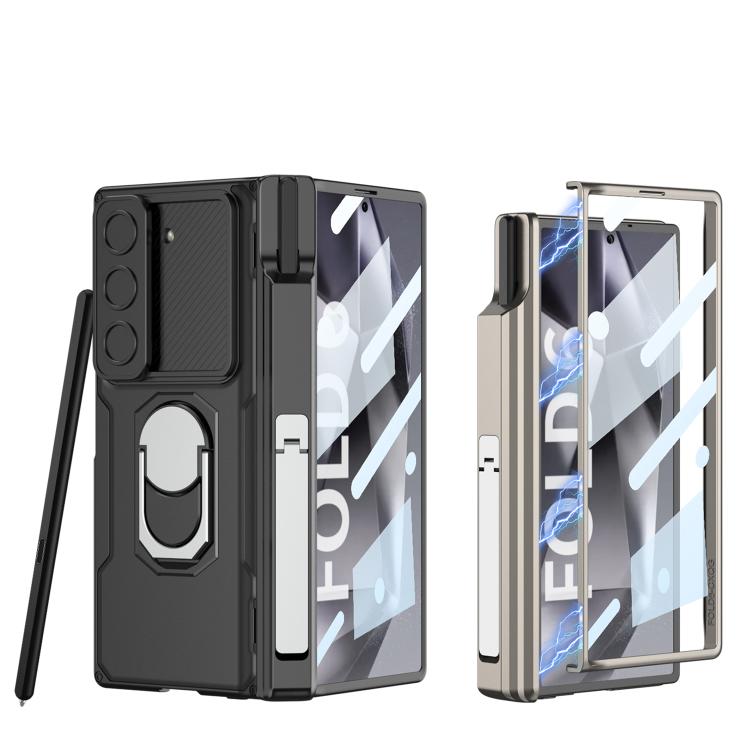 For Samsung Galaxy Z Fold6 GKK Integrated Folding Armored Shell PC Phone Case with Pen Box