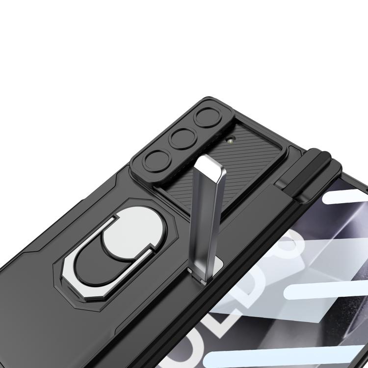 For Samsung Galaxy Z Fold6 GKK Integrated Folding Armored Shell PC Phone Case with Pen Box