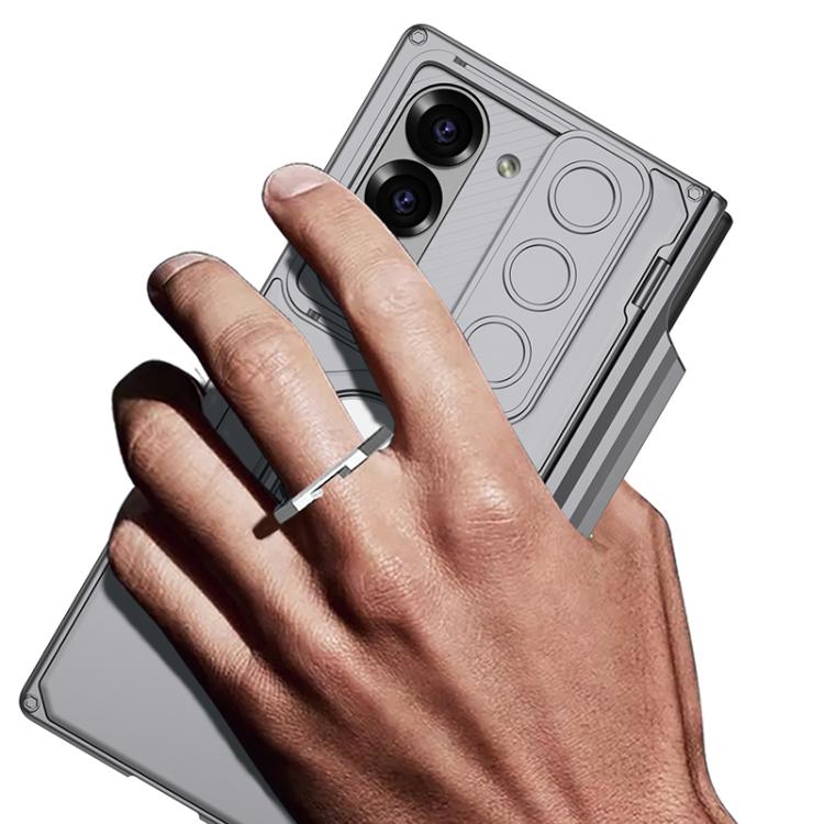For Samsung Galaxy Z Fold6 GKK Integrated Folding Armored Shell PC Phone Case with Pen Box