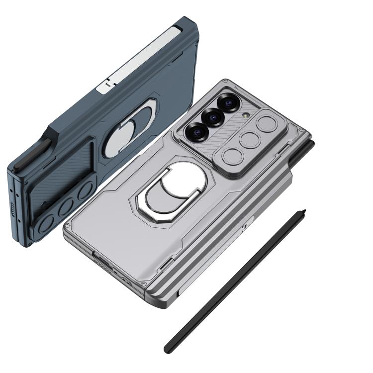 For Samsung Galaxy Z Fold6 GKK Integrated Folding Armored Shell PC Phone Case with Pen Box