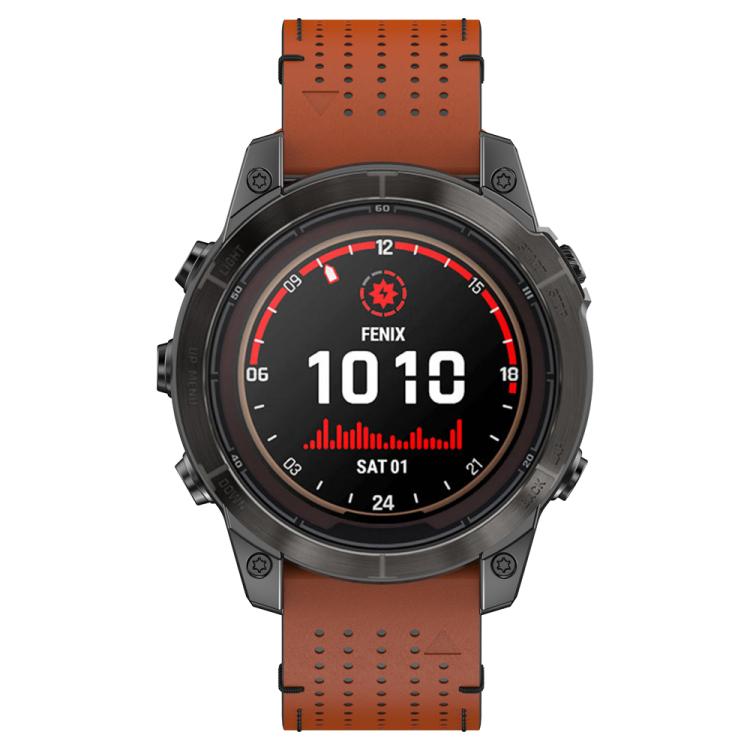 For Garmin Watch 26mm Dual Color Mesh Leather Quick Release Watch Band