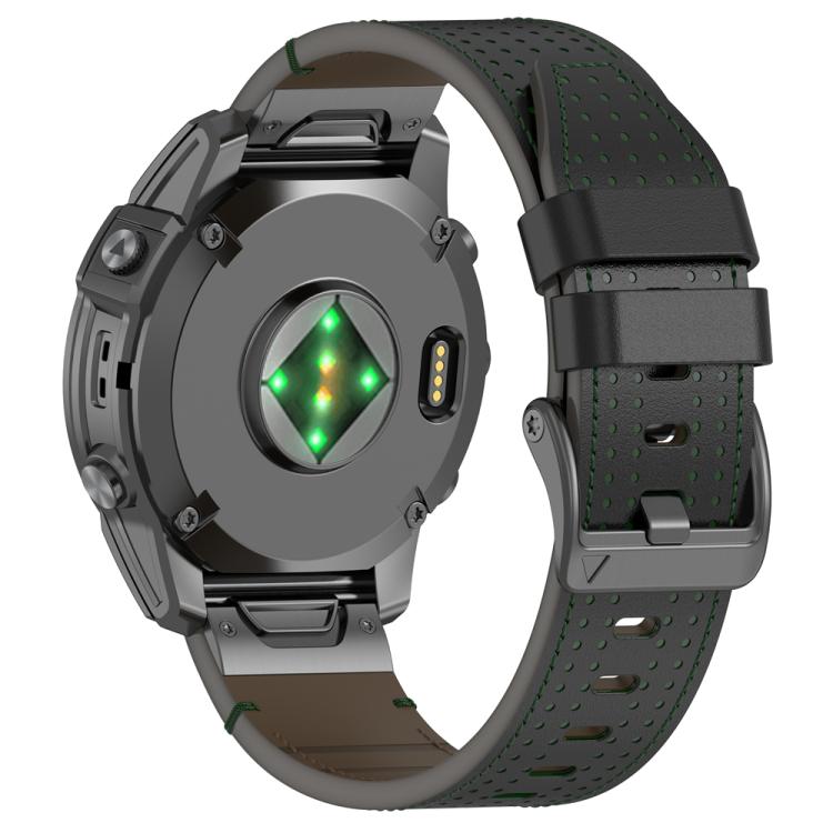 For Garmin Watch 22mm Dual Color Mesh Leather Quick Release Watch Band
