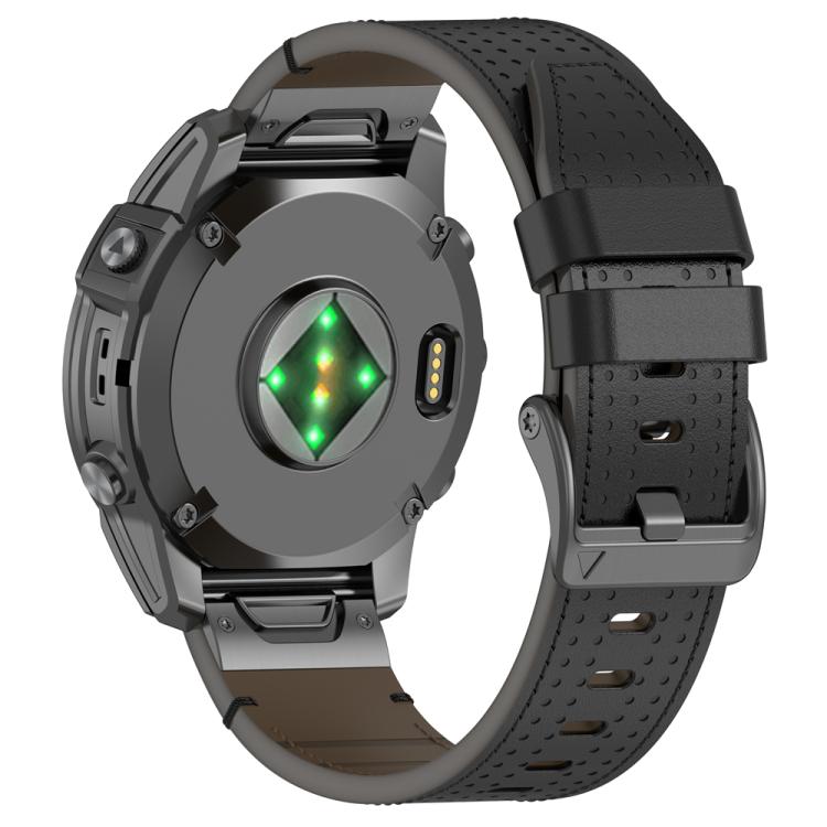 For Garmin Watch 22mm Dual Color Mesh Leather Quick Release Watch Band