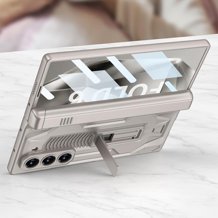 For Samsung Galaxy Z Fold6 GKK Integrated Folding Sliding Camshield Armor Phone Case with Pen Box