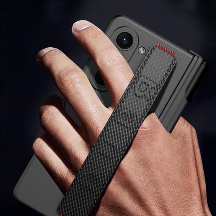 For Samsung Galaxy Z Fold6 GKK Integrated Magnetic Folding Hinge Phone Case with Wrist Strap & Pen Holder
