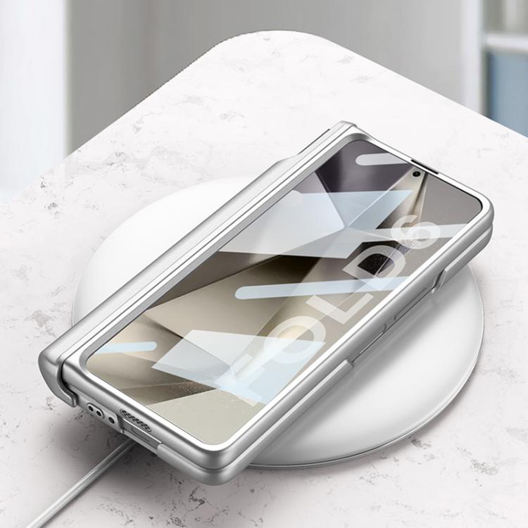 For Samsung Galaxy Z Fold6 GKK Integrated Magnetic Folding Hinge Phone Case with Wrist Strap & Pen Holder