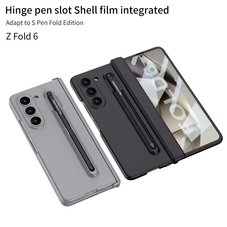 For Samsung Galaxy Z Fold6 GKK Magnetic Integrated Phone Case with Pen Slots, Include Pen