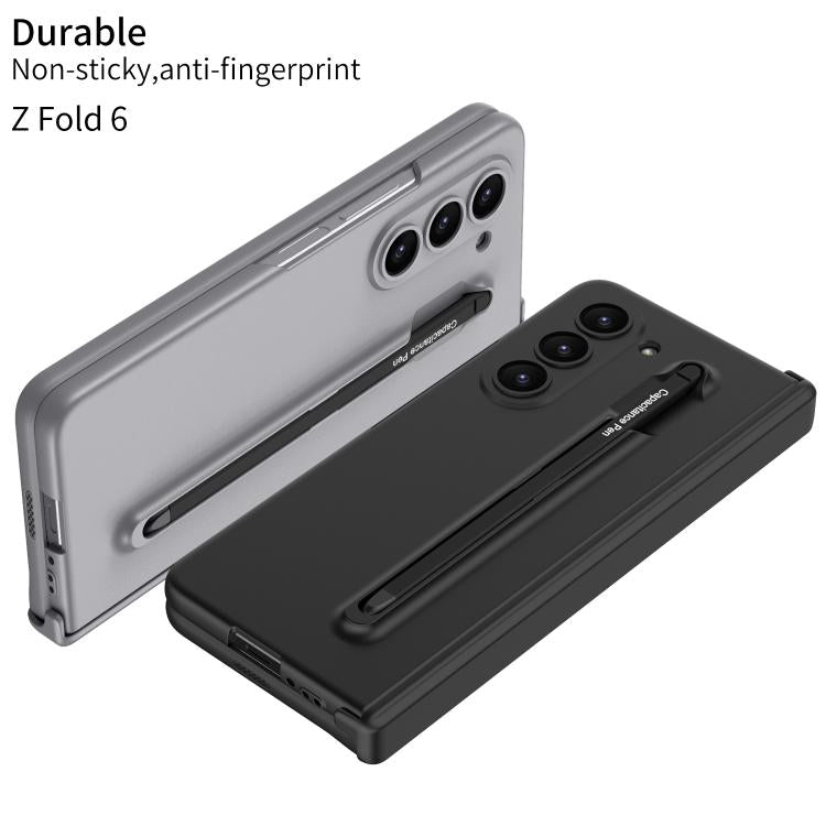 For Samsung Galaxy Z Fold6 GKK Magnetic Integrated Phone Case with Pen Slots, Include Pen
