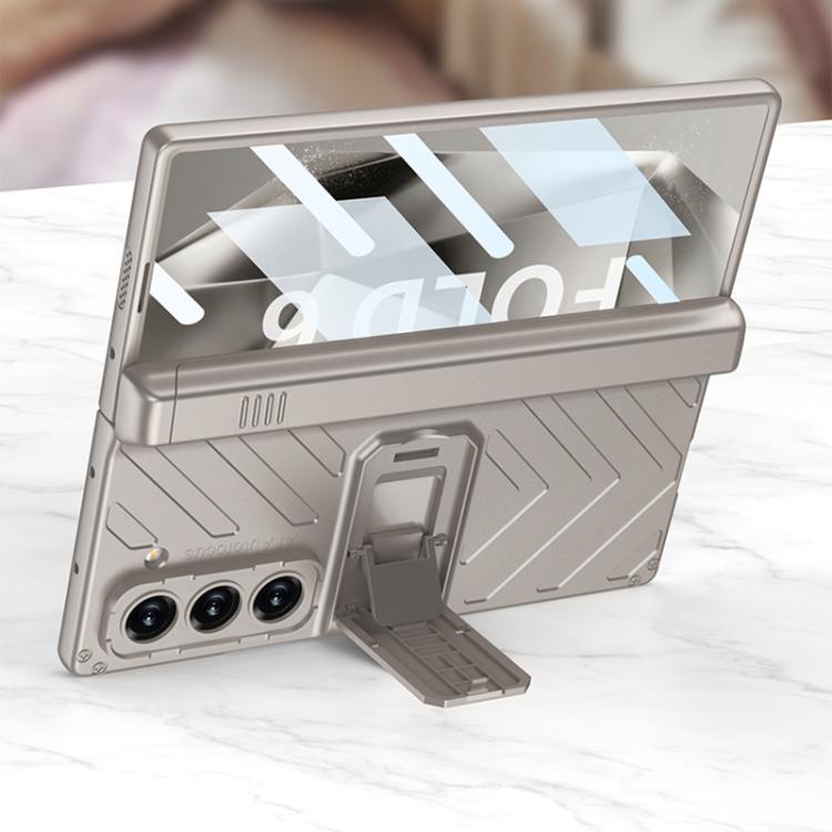 For Samsung Galaxy Z Fold6 GKK Integrated Magnetic Armor Flip Phone Case With Pen Box