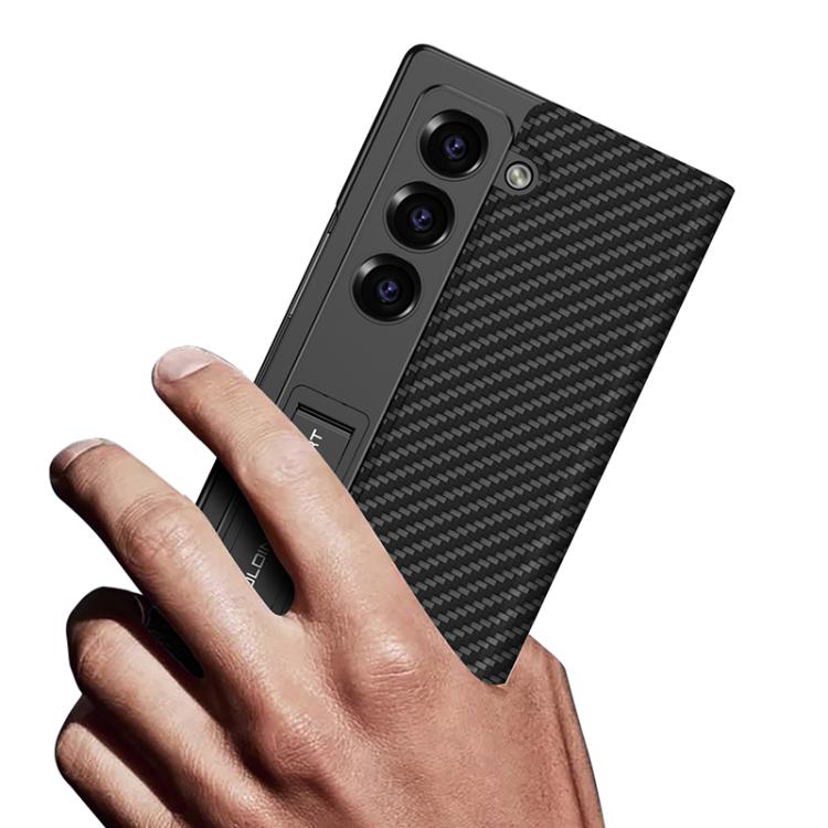 For Samsung Galaxy Z Fold6 GKK Integrated Flip Wallet Leather Phone Case with Pen Slots, Not Included Pen