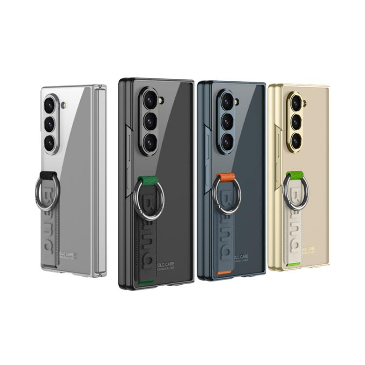 For Samsung Galaxy Z Flip6 / Flip7 FE GKK Integrated Phantom Plating Side Wrist Strap Ring Phone Case