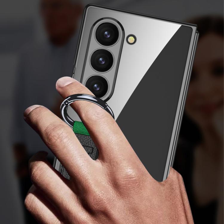 For Samsung Galaxy Z Flip6 / Flip7 FE GKK Integrated Phantom Plating Side Wrist Strap Ring Phone Case