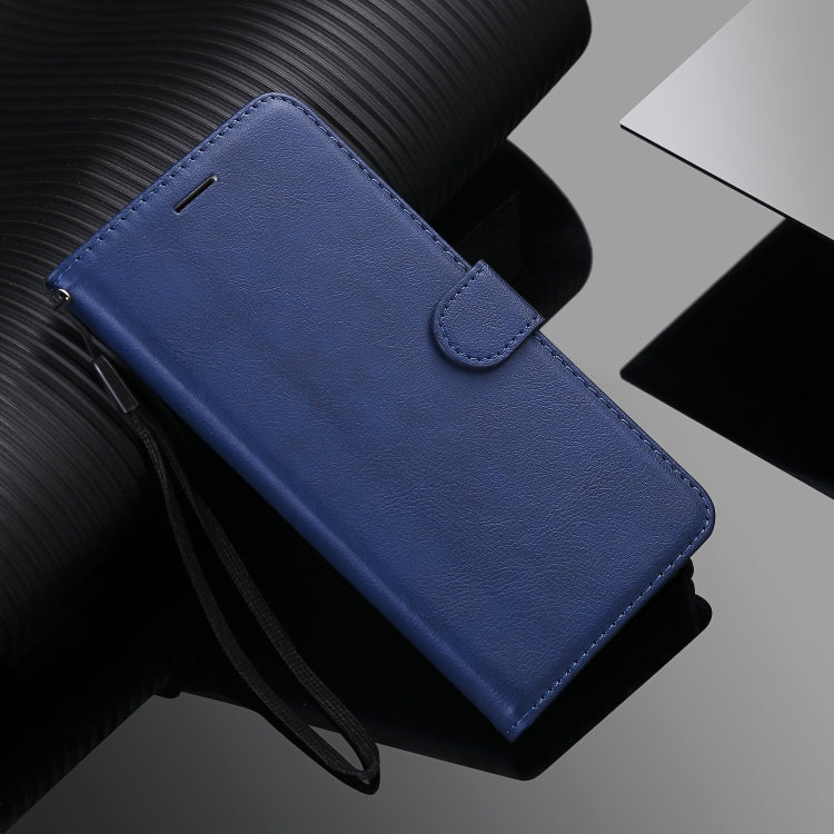 For Samsung Galaxy Note20 Solid Color Horizontal Flip PU Leather Case with Holder & Card Slots & Wallet & Lanyard