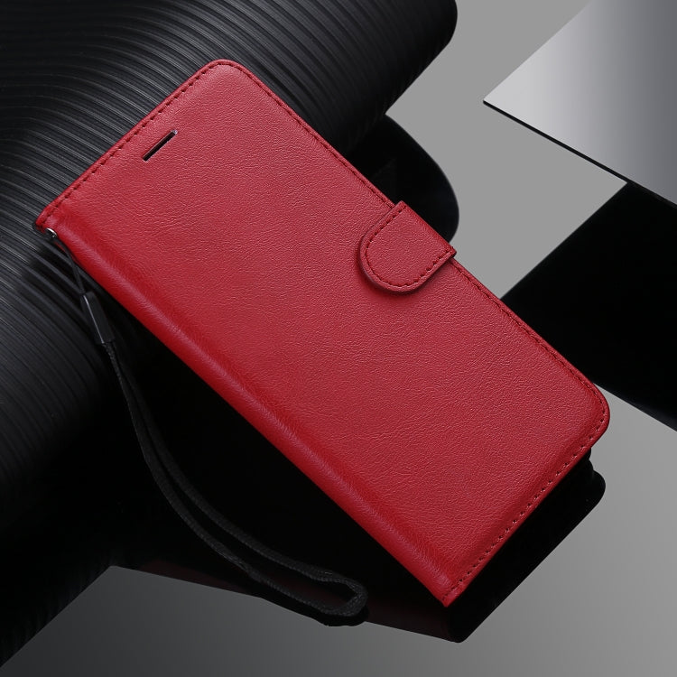 For Samsung Galaxy Note20 Solid Color Horizontal Flip PU Leather Case with Holder & Card Slots & Wallet & Lanyard