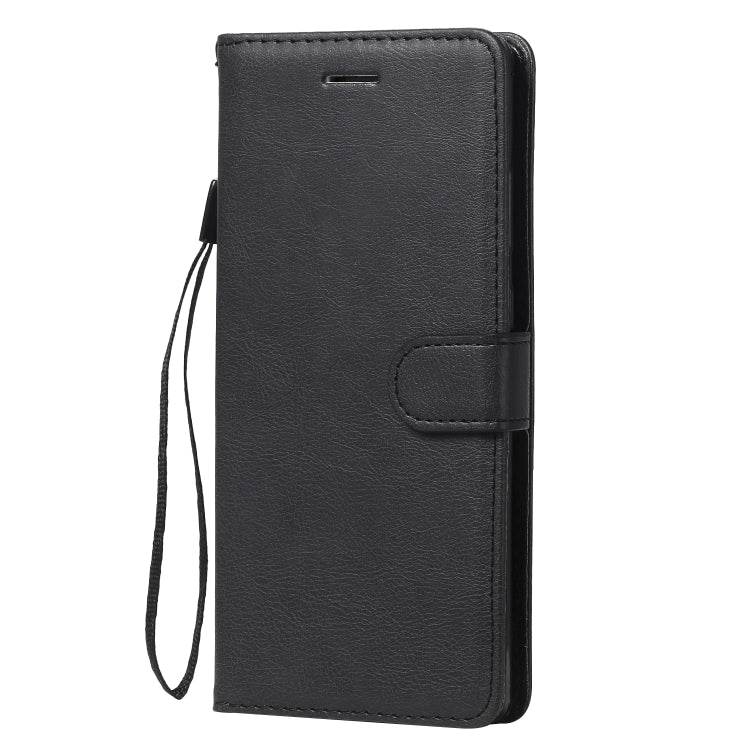 For Samsung Galaxy Note20 Solid Color Horizontal Flip PU Leather Case with Holder & Card Slots & Wallet & Lanyard