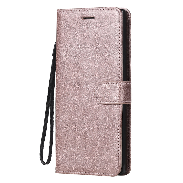 For Samsung Galaxy Note20 Ultra Solid Color Horizontal Flip PU Leather Case with Holder & Card Slots & Wallet & Lanyard