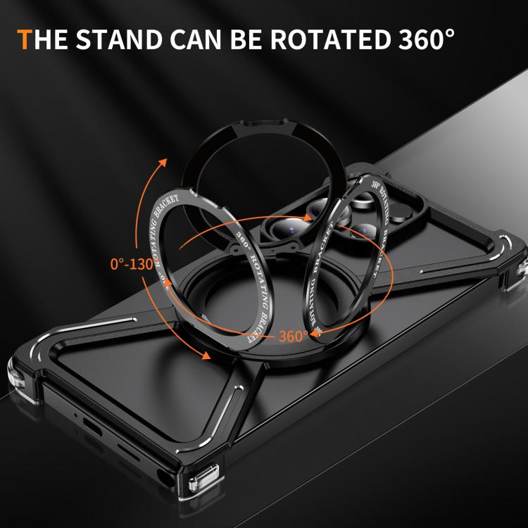 For Samsung Galaxy S25 Ultra 5G Titanium Alloy MagSafe Magnetic Airbag Shockproof Phone Case