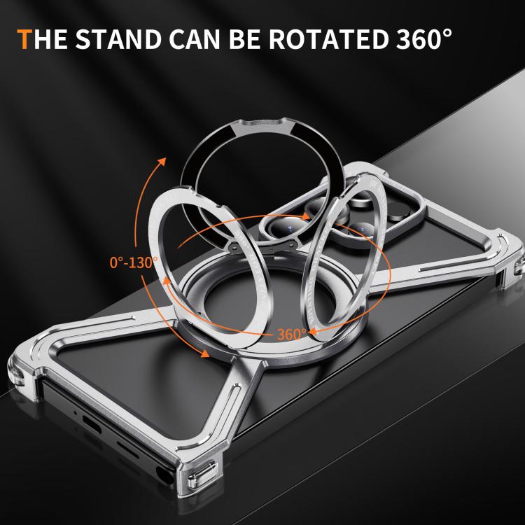 For Samsung Galaxy S25 Ultra 5G Titanium Alloy MagSafe Magnetic Airbag Shockproof Phone Case