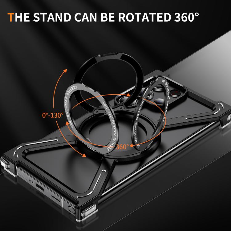 For Samsung Galaxy S23 Ultra 5G Titanium Alloy MagSafe Magnetic Airbag Shockproof Phone Case