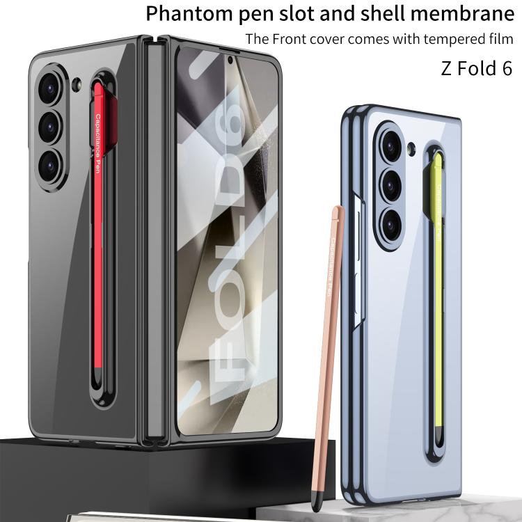 For Samsung Galaxy Z Fold6 GKK Integrated PC Phone Case with Pen Slot, Include Pen