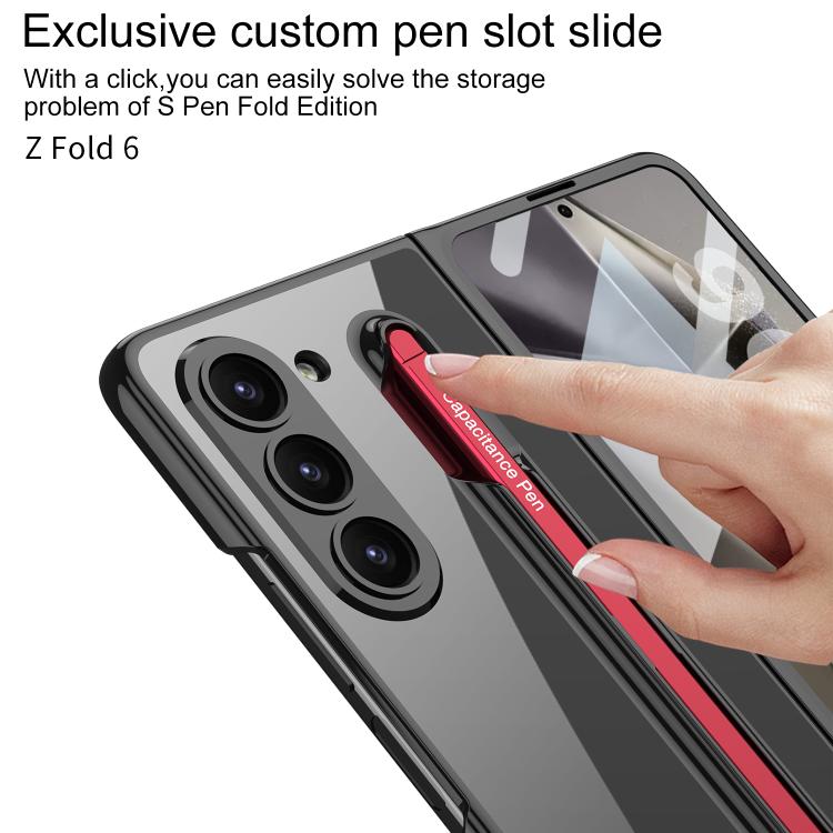 For Samsung Galaxy Z Fold6 GKK Integrated PC Phone Case with Pen Slot, Include Pen