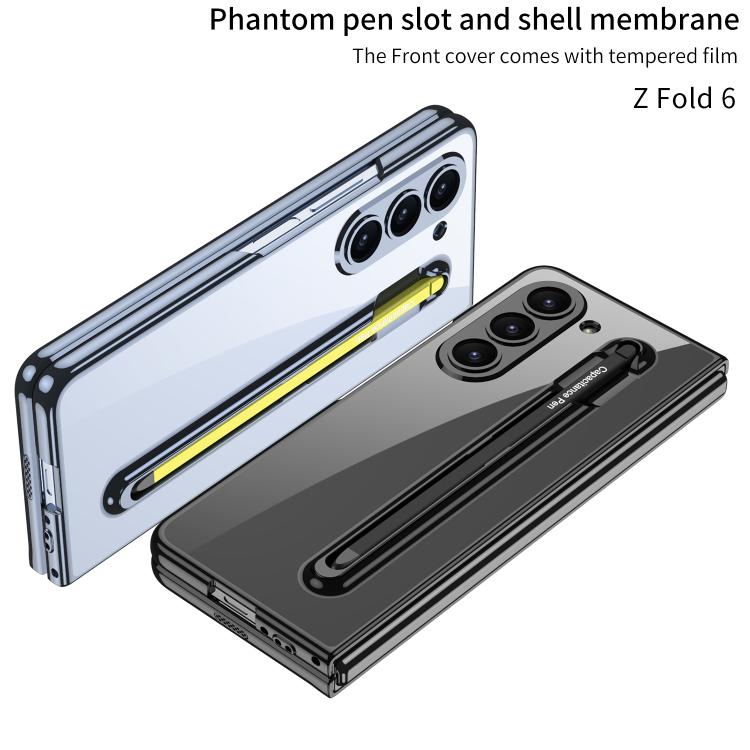 For Samsung Galaxy Z Fold6 GKK Integrated PC Phone Case with Pen Slot, Include Pen