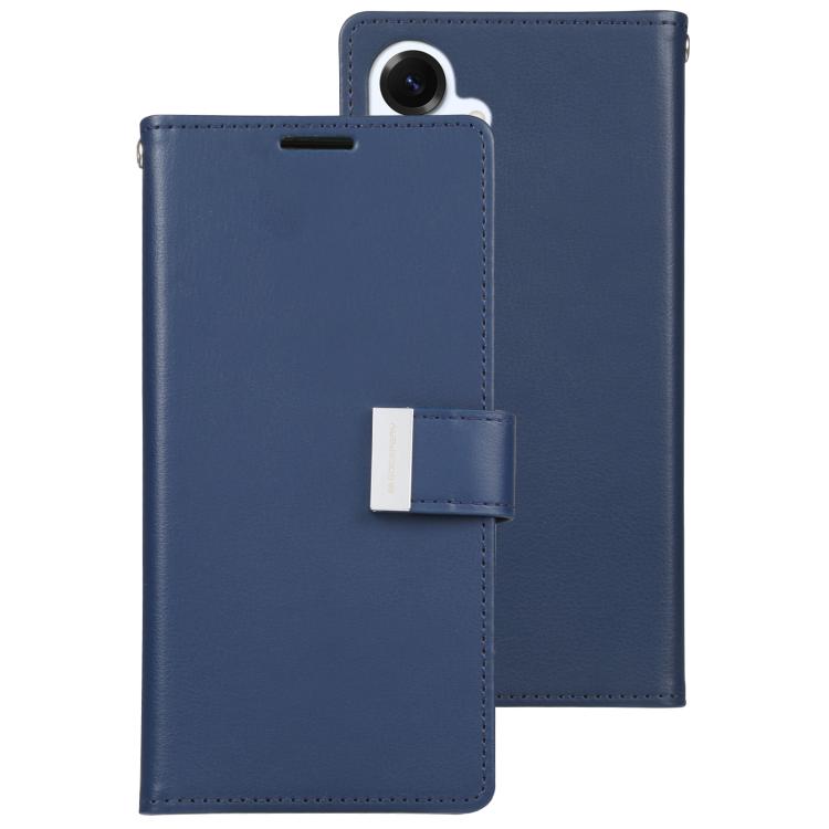 For Samsung Galaxy S25+ 5G GOOSPERY RICH DIARY Crazy Horse Texture Leather Phone Case