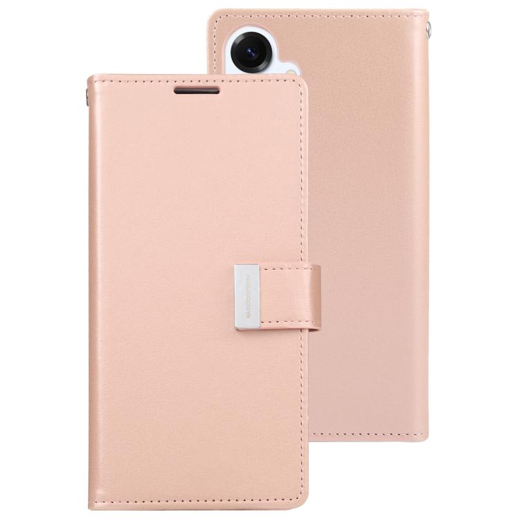 For Samsung Galaxy S25+ 5G GOOSPERY RICH DIARY Crazy Horse Texture Leather Phone Case