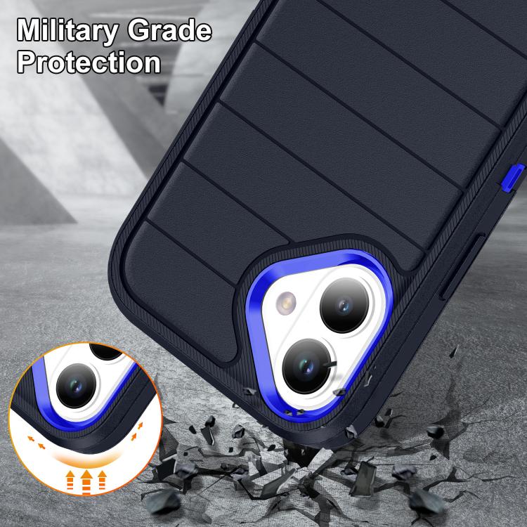 For iPhone 16 Defender Gen2 Rugged PC + Silicone Phone Case with Holder