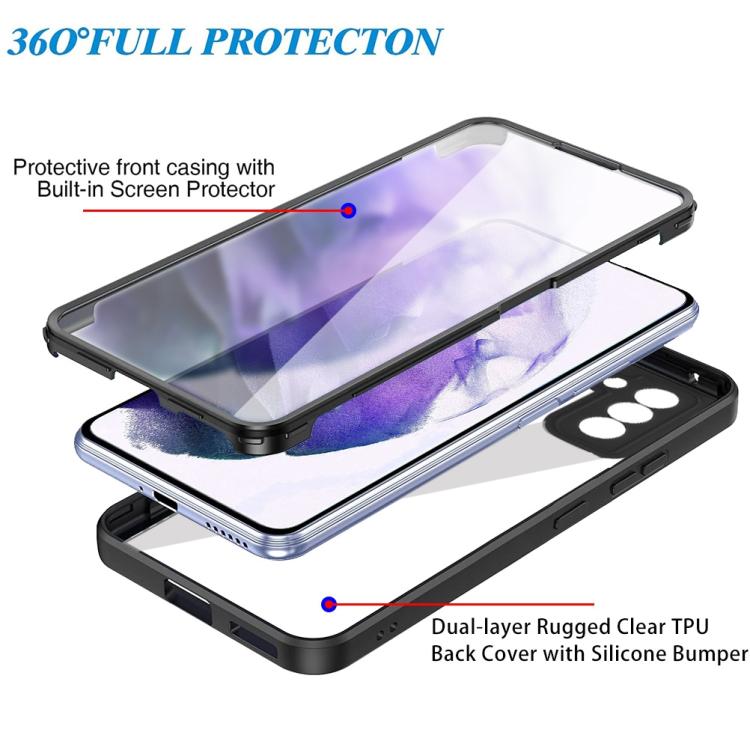 For Samsung Galaxy S21+ 5G Acrylic + TPU 360 Degrees Full Coverage Phone Case