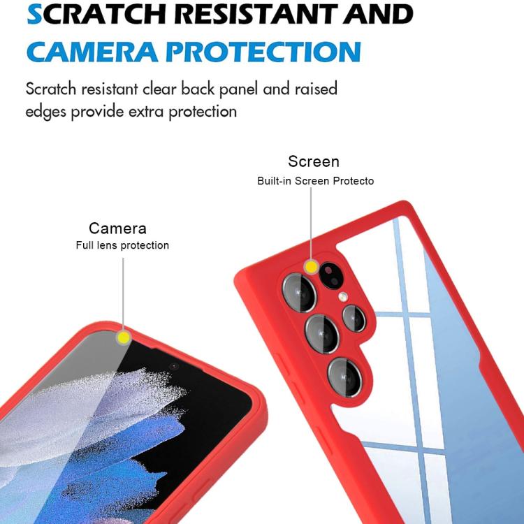 For Samsung Galaxy S21 Ultra 5G Acrylic + TPU 360 Degrees Full Coverage Phone Case
