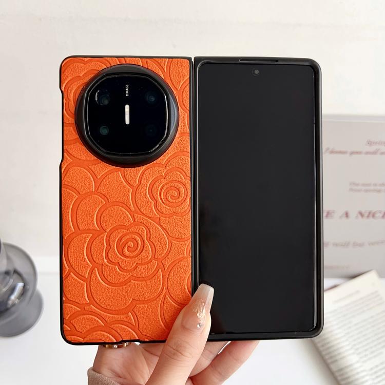 For Huawei Mate X5 Impression Camellia Pattern Protective Phone Case