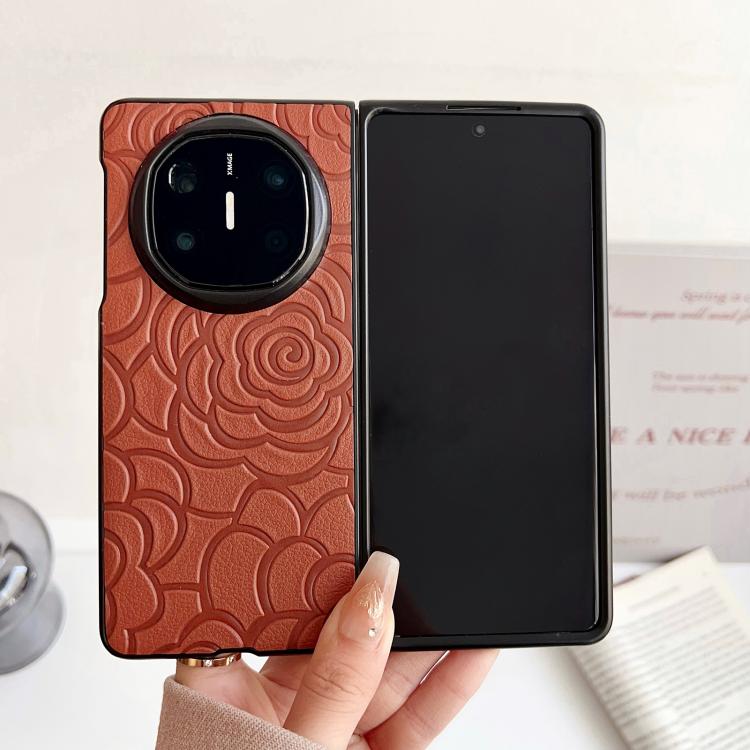 For Huawei Mate X6 Impression Camellia Pattern Protective Phone Case
